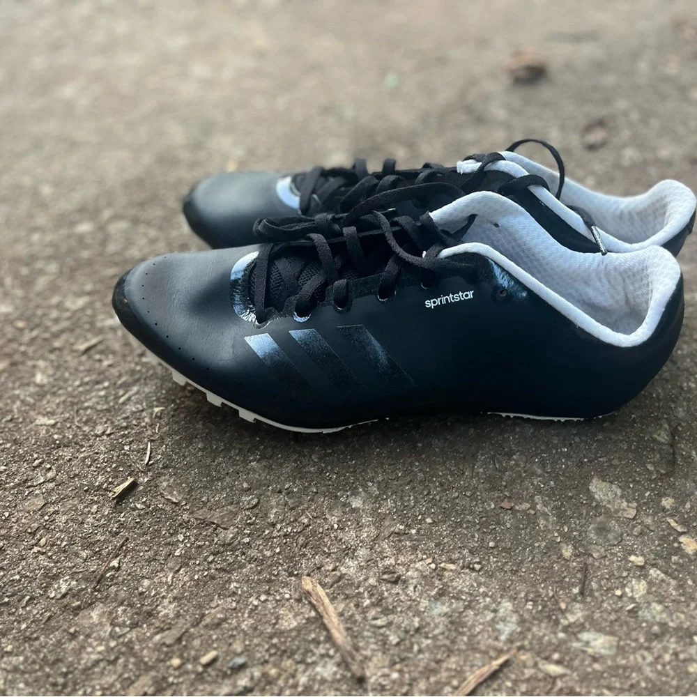 Adidas Black Running/Track Cleats. Size 11.5